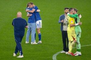 Florian Kastenmeier, Miron Muslic und Loris Karius