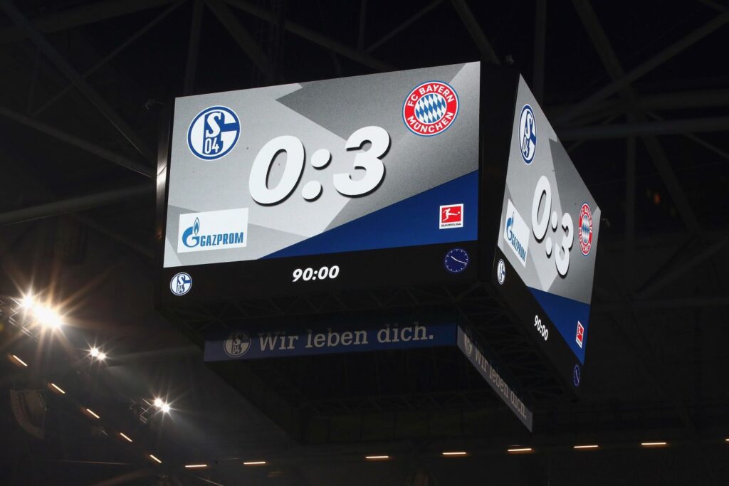 Veltins-Arena Videowürfel FC Bayern München