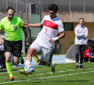 CALCIO - UEFA Campionato Europeo - UEFA European Under-19 Championship elite round - Turkiye vs Slovakia Berkay Aslan 7 Turkiye during the UEFA Under-19 Championship 2026, Elite Round, match between Turkiye and Slovakia at San Vito-Marulla stadium, Italy. Cosenza Italy PUBLICATIONxNOTxINxFRAxUK Copyright: xIPAxSport/ABACAx