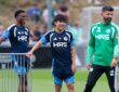 Junior Adamu, Satoshi Tanaka und Miron Muslic