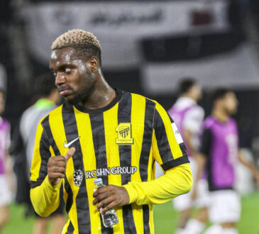 Qatar: Fuﬂball AFC Champions League Elite West 2025, 8. Spieltag Al-Sadd vs Al Ittihad Jassim Bin Hamad Stadium Al-Sadd Stadium, Doha, 17. Februar 2025. Endstand: Al-Sadd 1 4 Al Ittihad. George Ilenikhena Al Ittihad, 99 *** Qatar Football AFC Champions League Elite West 2025, Matchday 8 Al Sadd vs Al Ittihad Jassim Bin Hamad Stadium Al Sadd Stadium , Doha, February 17, 2025 Final score Al Sadd 1 4 Al Ittihad George Ilenikhena Al Ittihad, 99 Copyright: xOumaimaxSouaidix