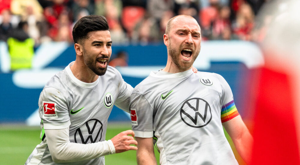Mohamed Amoura und Christian Eriksen