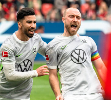 Mohamed Amoura und Christian Eriksen