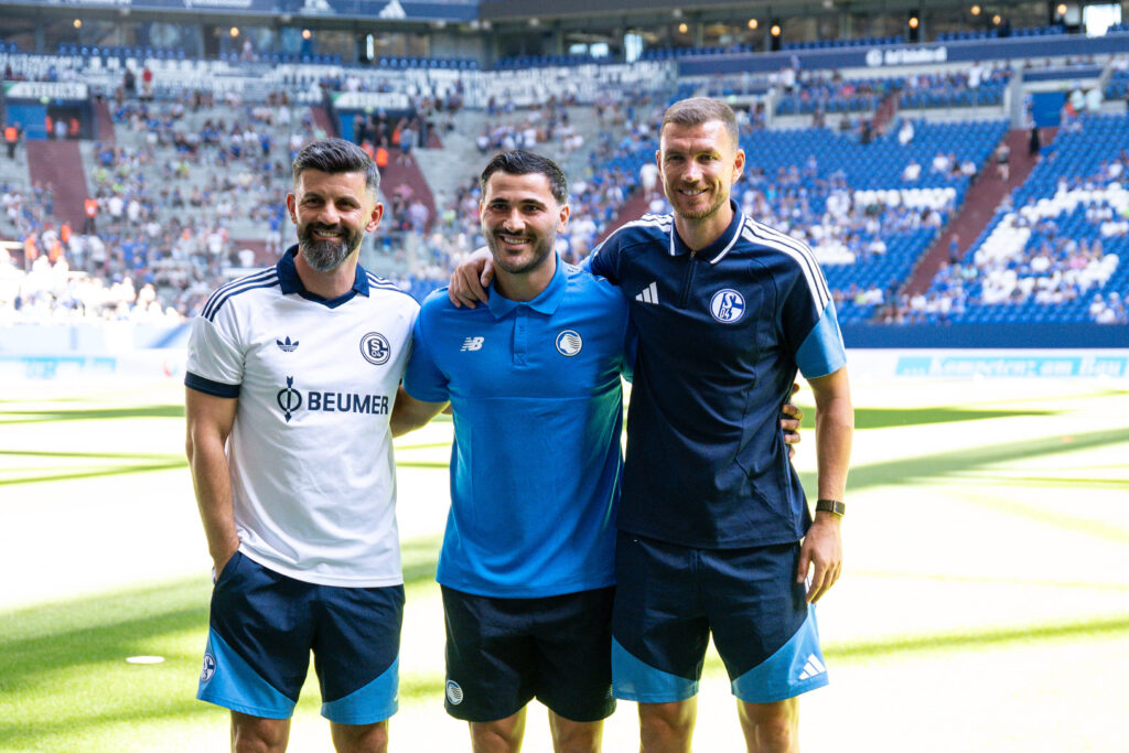 Miron Muslic, Sead Kolasinac und Edin Dzeko