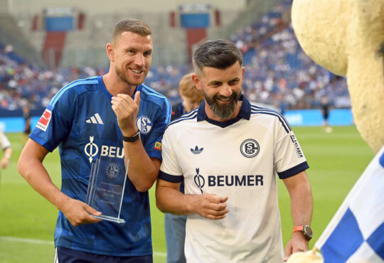 Edin Dzeko und Miron Muslic
