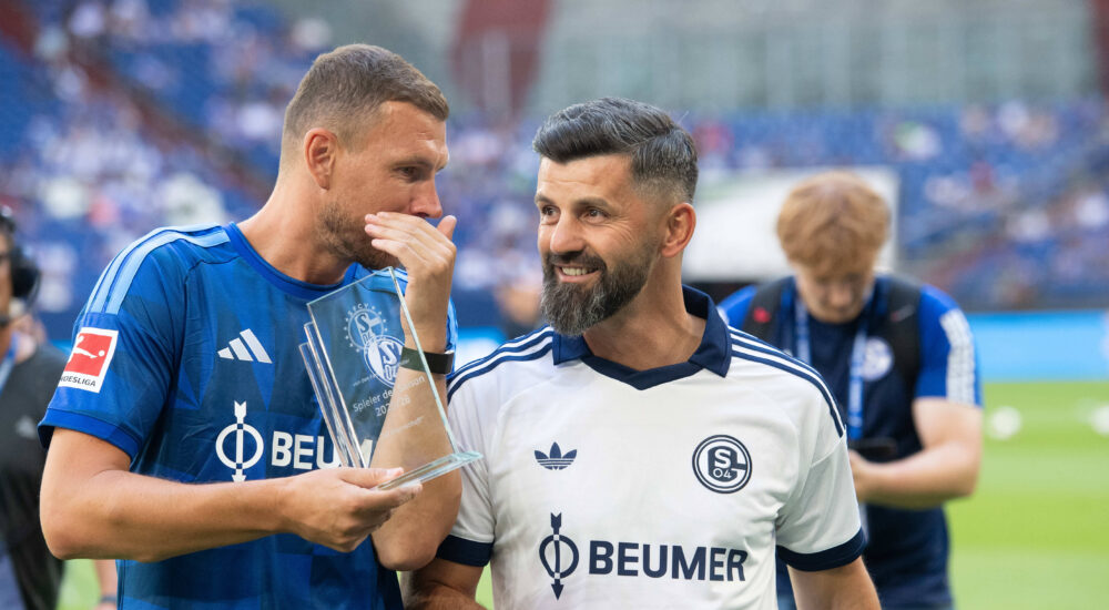 Edin Dzeko und Miron Muslic