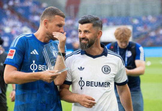 Edin Dzeko und Miron Muslic