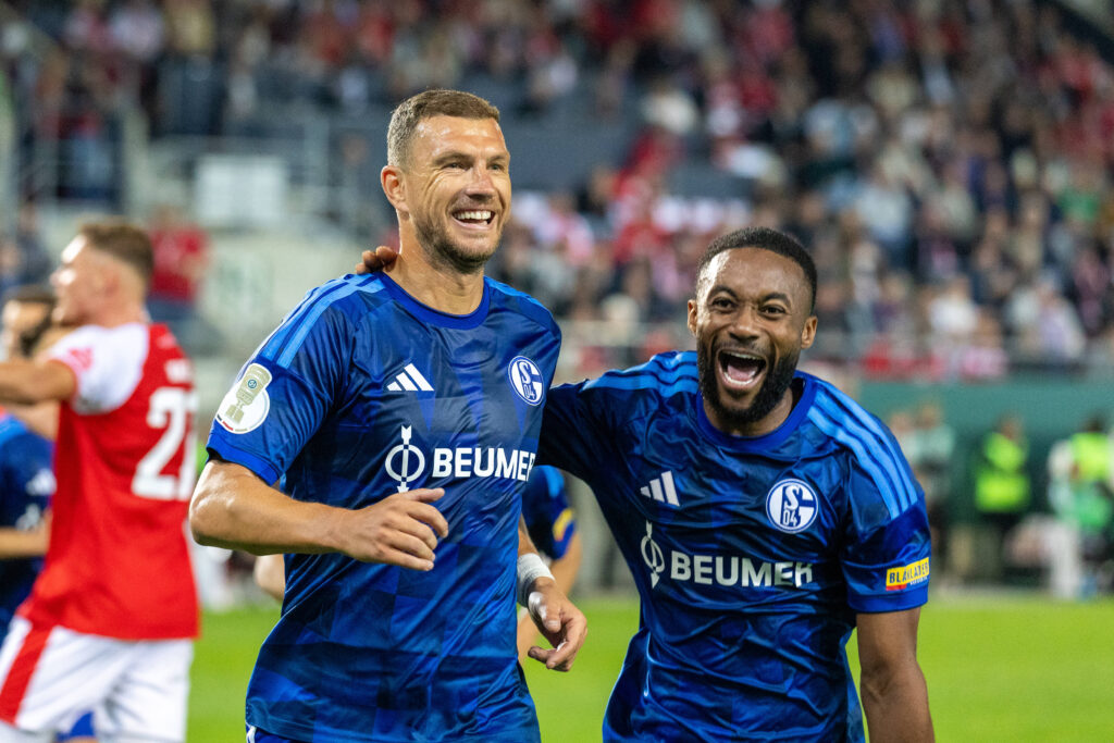 Edin Dzeko und Moussa Sylla
