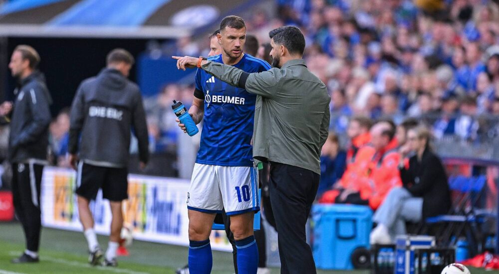 Edin Dzeko und Miron Muslic