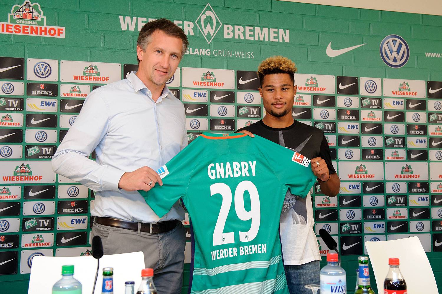 Frank Baumann und Serge Gnabry