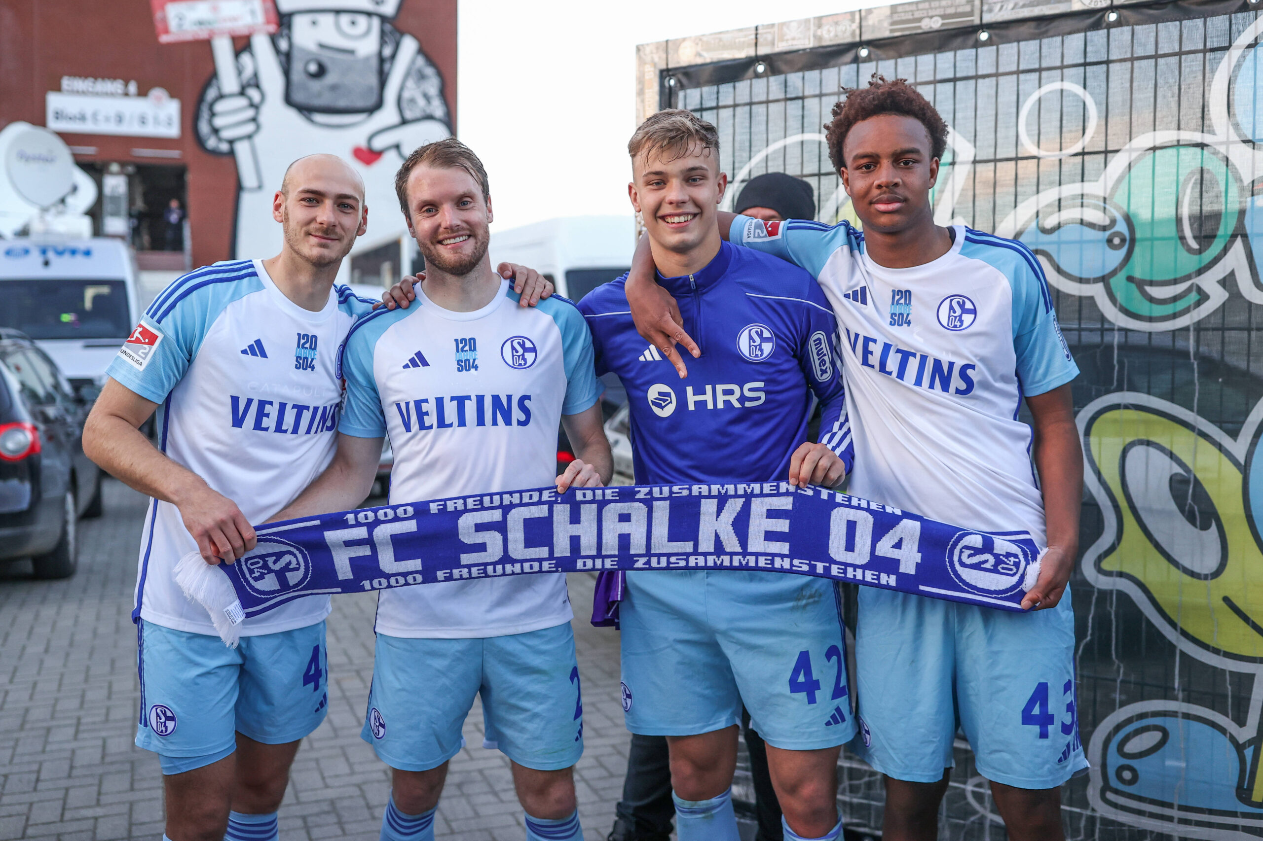 Henning Matriciani, Thomas Ouwejan, Keke Topp und Assan Ouédraogo