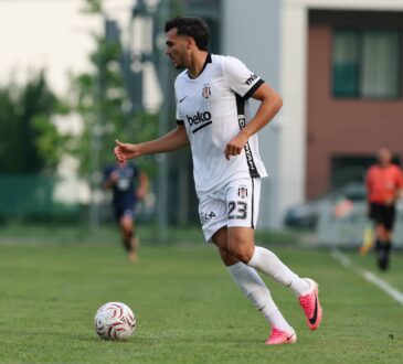 05.July.2026 SOCCER FRIENDLY MEN, Mosonmagyarovari TE HUN vs Besiktas Istanbul TUR Mustafa Erhan Hekimoglu besiktas is in action Mosonmagyarovar MTE Sporttelep, Mosonmagyarovar MTE 1904 Sporttelep Hungary
