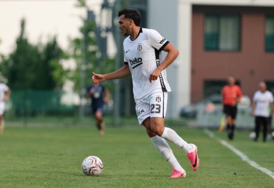 05.July.2026 SOCCER FRIENDLY MEN, Mosonmagyarovari TE HUN vs Besiktas Istanbul TUR Mustafa Erhan Hekimoglu besiktas is in action Mosonmagyarovar MTE Sporttelep, Mosonmagyarovar MTE 1904 Sporttelep Hungary