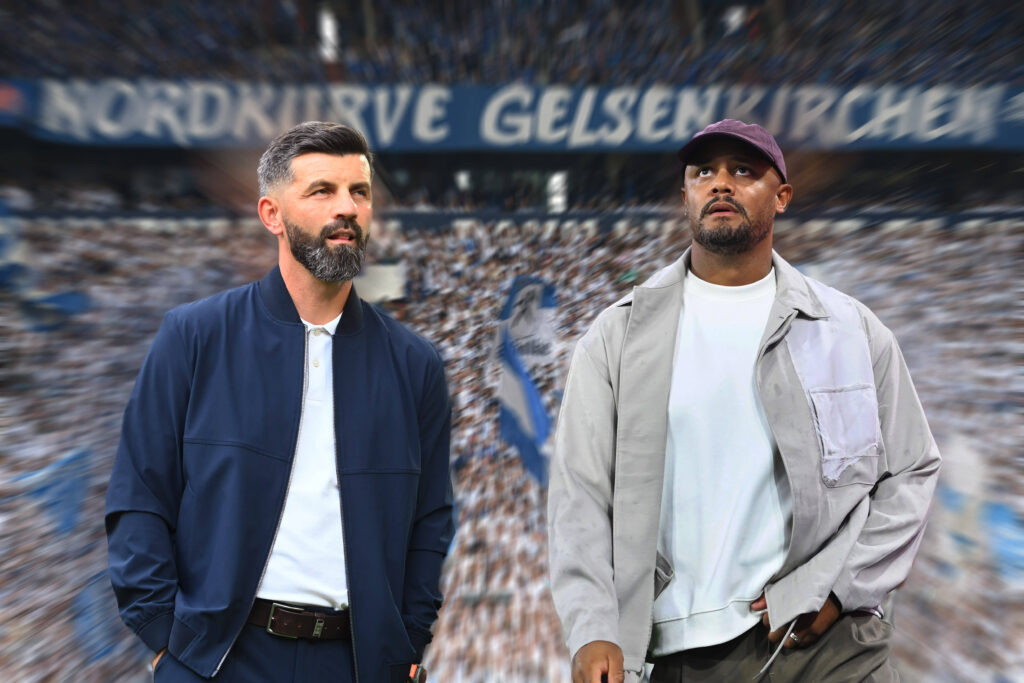 Miron Muslic und Vincent Kompany