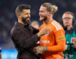 Miron Muslic und Loris Karius