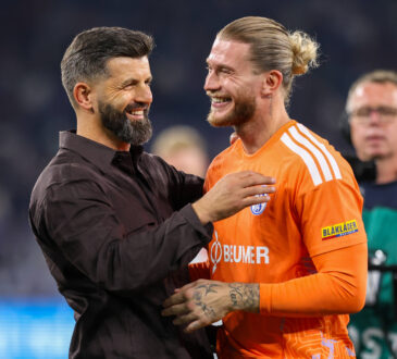 Miron Muslic und Loris Karius