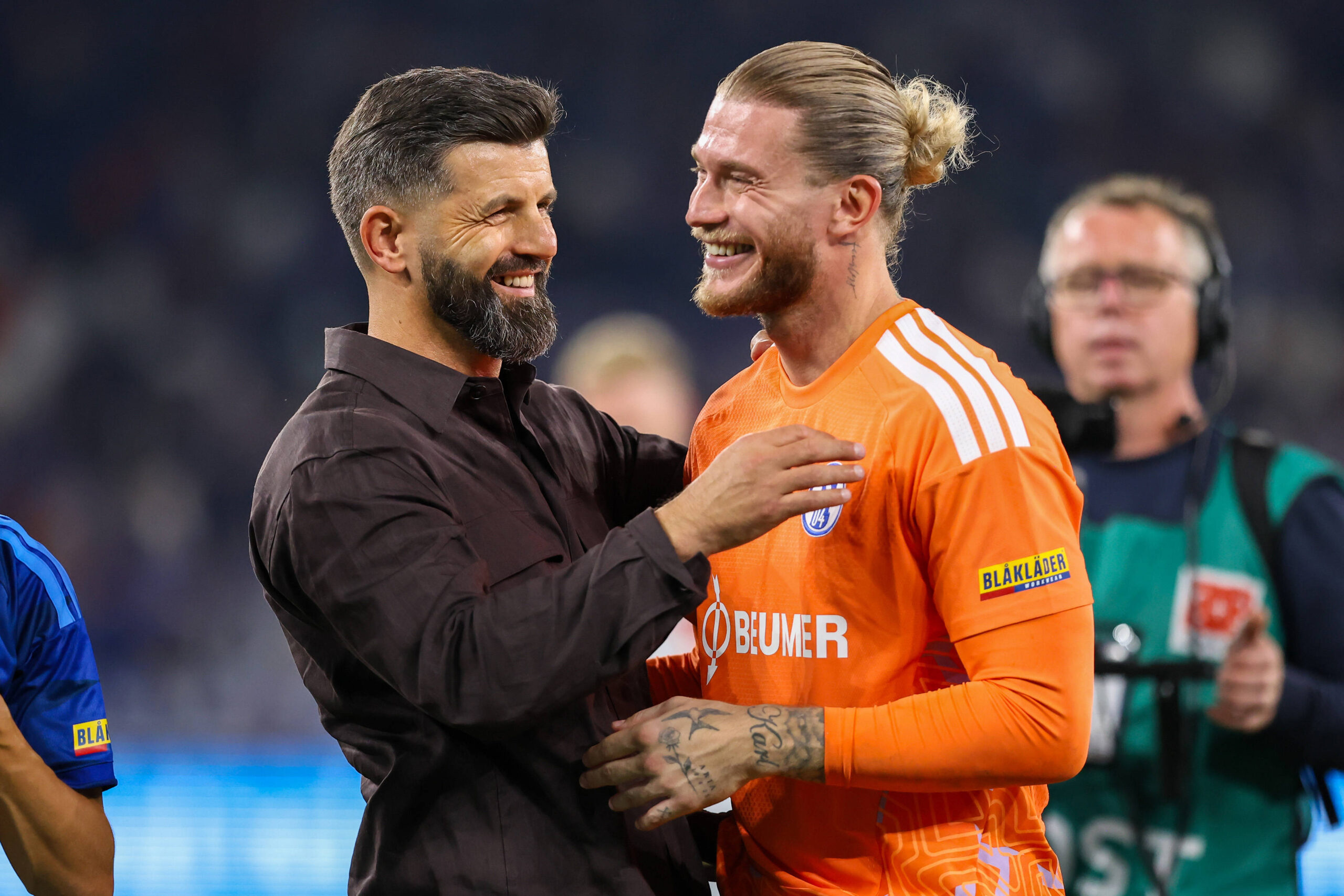 Miron Muslic und Loris Karius