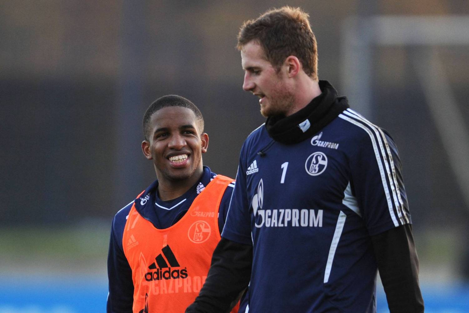 Jefferson Farfan und Ralf Fährmann