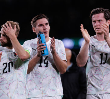Konrad Laimer, Maximilian Wöber und Michael Gregoritsch
